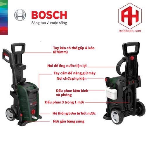 Máy phun xịt rửa áp lực cao Bosch Universal AQT 125