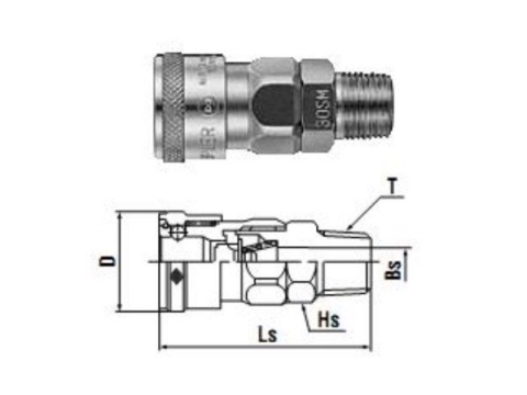 Khớp Nối Nhanh Nitto 20SM